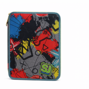 astuccio sj gang multicolor gamer ,maxi completo 2 zip
