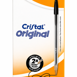 bic cristal original colore nero confezione 50 penne