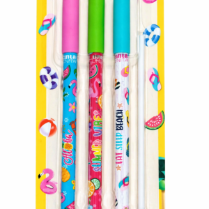 set di 3 penne cancellabili tinta unita® – blu “le cancellabili” summer edition,