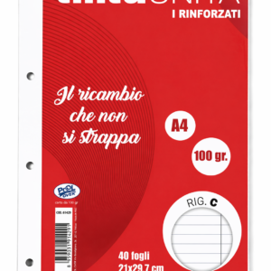 ricambi rinforzati a4 100 g – rigo c tinta unita (copia)