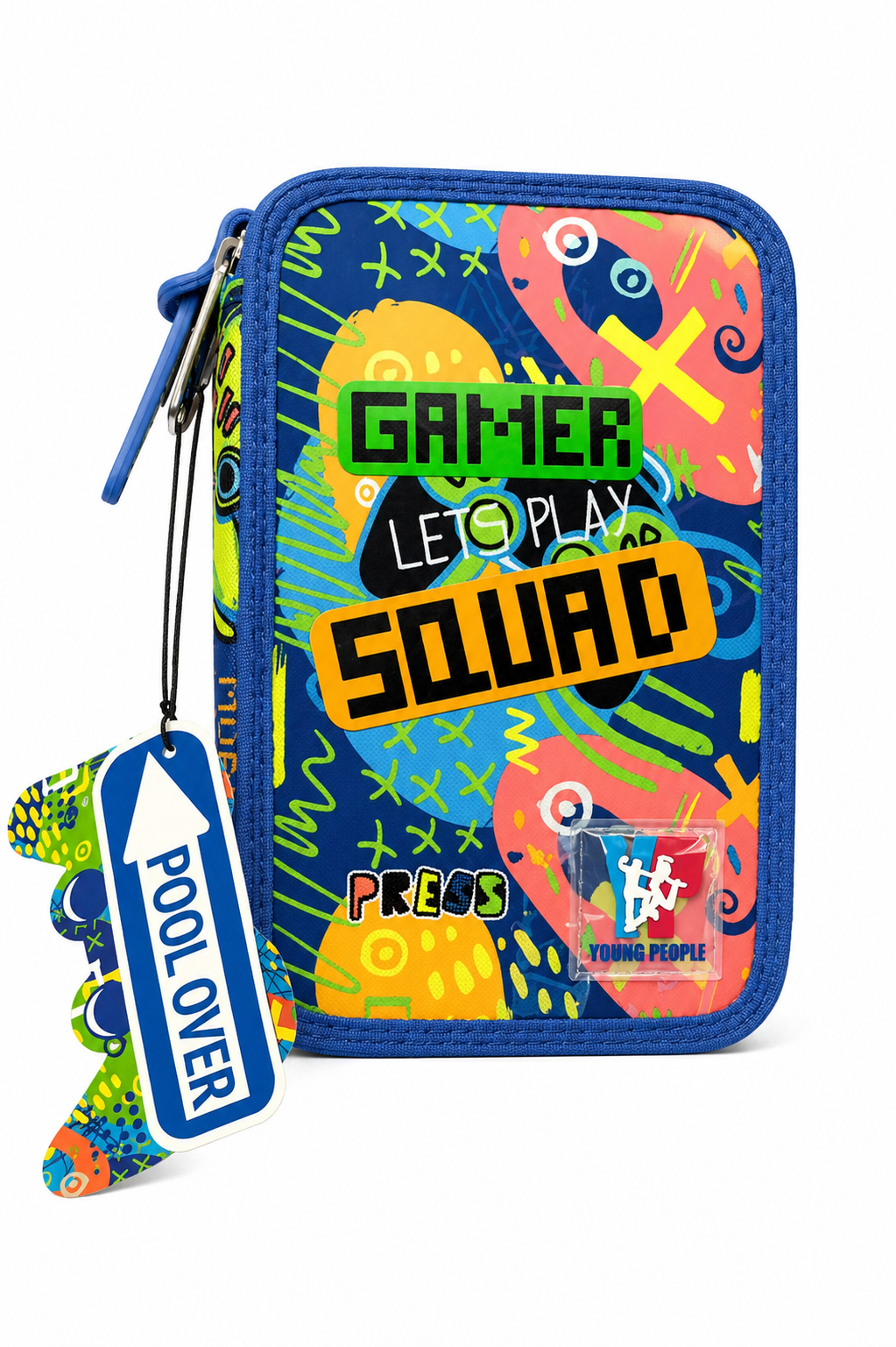 astuccio gamer “let’s play completo 3 zip pool over